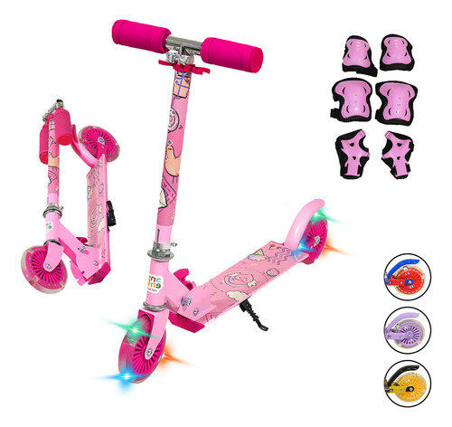 Patinete Kinene HDL-7208 rosa