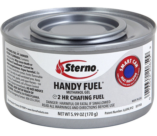 Quemador Gel Sterno Handy Fuel 2 H Smart Can Catering 