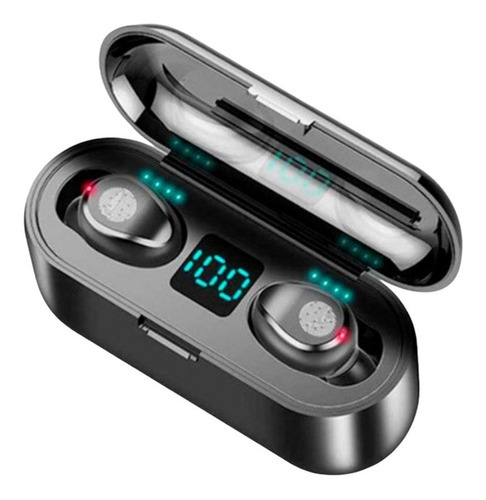 Audífonos Inalámbricos Bluetooth Manos Libres F9 Touch Color Negro