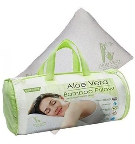 Almohada De Espuma De Memoria De Bambú De Aloe Vera  A...