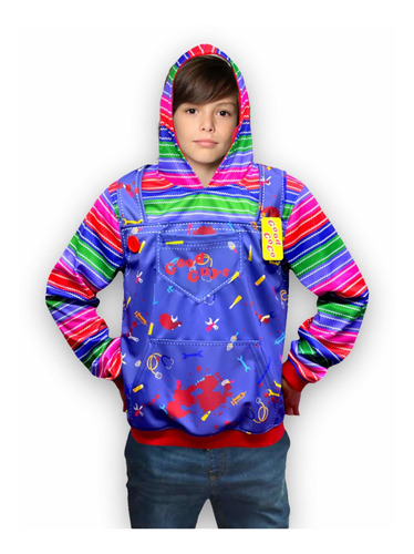 Sudadera Chucky Childs Play Con Capucha Adulto Cosplay