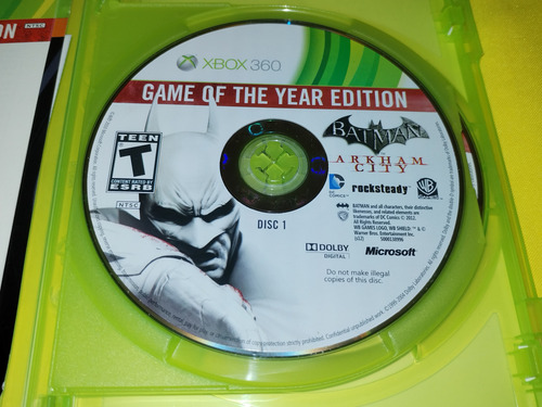 Batman Arkham City Goty Xbox 360 (Usado)