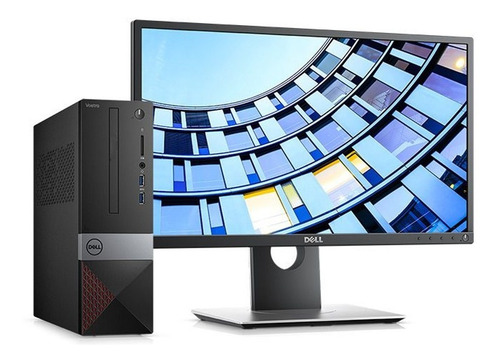 Imagen 3 de 4 de Pc Dell Vostro Sff 3681 Core I3 1tb + 256gb 12gb 18.5 Linux