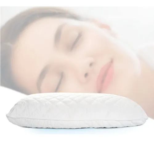 Almohada Larga Ultrasonido Fibra Silicon Con Protector 50x90