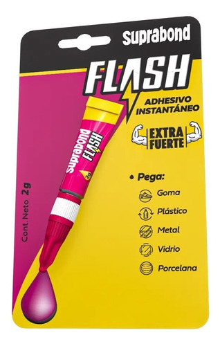 Adhesivo Instantaneo Suprabond Flash Sin Desperdicio 2g