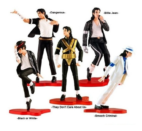 Michael Jackson Kit Com 5 Bonecos Importados Pronta Entrega