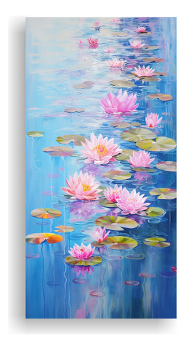100x50cm Cuadro Ambiental De Los Nenúfares De Monet Con Ge