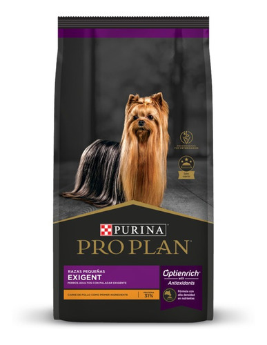 Imagen 1 de 2 de Comida Perro Pro Plan Exigent Dog Raza Pequeña 7,5kg