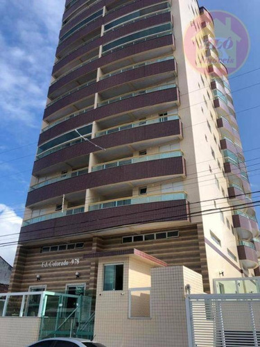 Apartamento À Venda, 75 M² Por R$ 360.000,00 - Caiçara - Praia Grande/sp - Ap5588