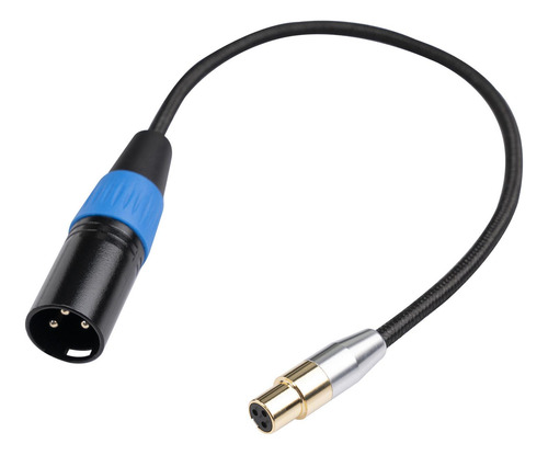 Doble Mini Xlr Hembra A Xlr Macho De 3 Pines Resistente Sin