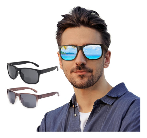 Esavia Lentes De Sol Bifocales Para Hombre, Envolventes Depo