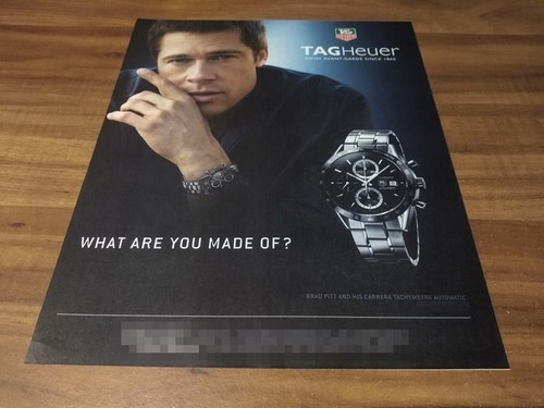 (pg440) Publicidad Tag Heuer * Brad Pitt