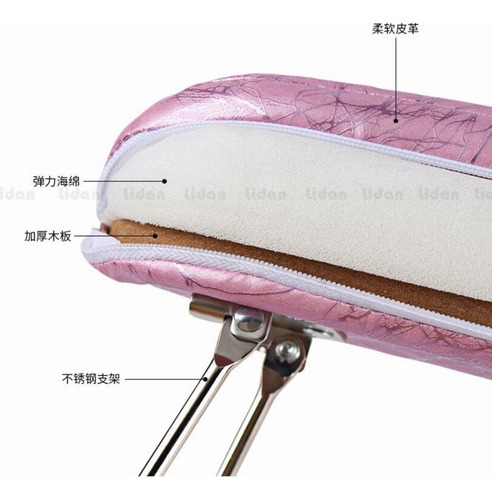 Almohada De Mano De Cuero Para Uñas, Impermeable