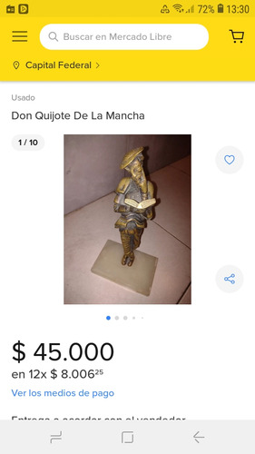 Estatuilla De Don Quijote 