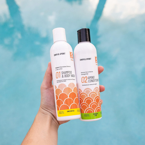 Solpri Swimmers Cloro Vitamina C Shampoo Para Lavagem Corpor