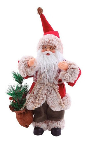 Boneco Papai Noel Com Presentes (18x30x17cm) Cor Vermelho Sem voltagem