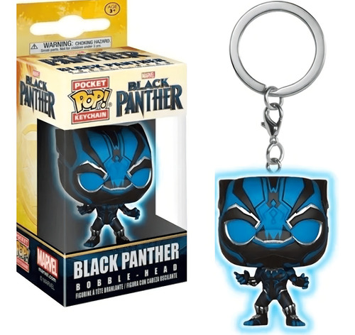 Chaveiro Funko Pop Black Panther Pop! Marvel Black Panther