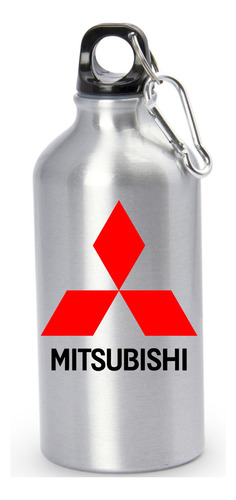 Termo Mitsubishi Botilito Botella Caramañola Silver