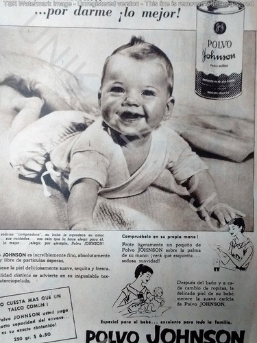 Lote 2 Antiguas Publicidad Clipping Johnson Bebes - Año 1957