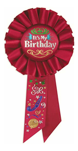 Beistle Rs191 It's My Birthday Rosette Party Item, 3-1/4  By