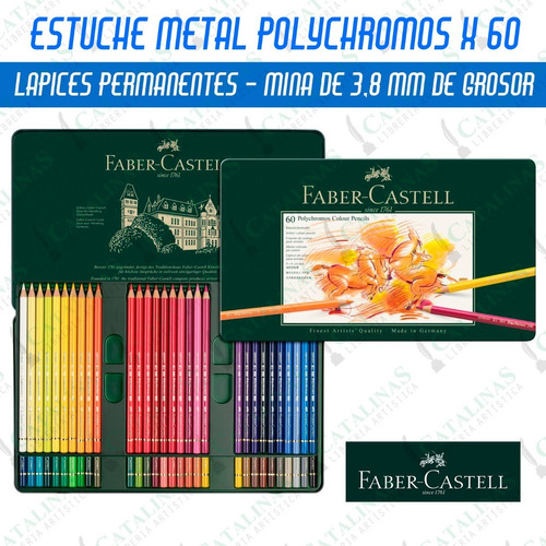 Lapices Polychromos En Lata X60 Faber Castell Microcentro
