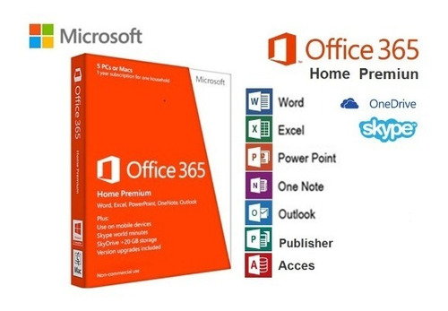 Office 365 Home Suscripción Microsoft 1 Año