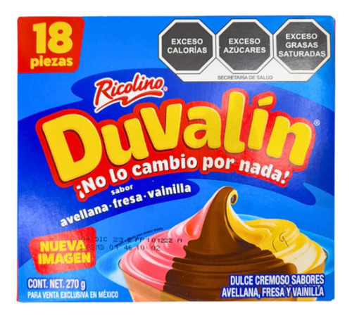 Chocolate Duvalin Trisabor 18 Piezas