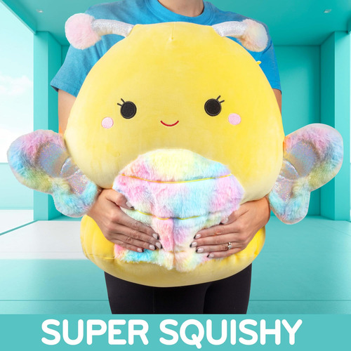 Squishmallows Original Mariposa Amarilla Grande De 16 De