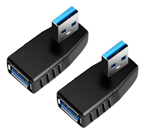 Cable Adaptador Convertidor Usb 3.0 Macho A Hembra (90 Grado