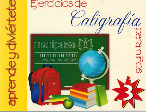 Set 3 Libros De Ejercicios De Caligrafia Para Niños 