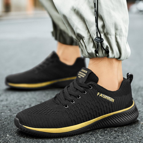 Zapatillas Deportivas De Punto Para Hombre Moda