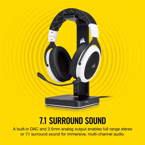 Corsair St100 Rgb Premium Headset Stand With 7.1 Surround So