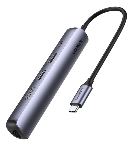 Hub Usb-c (docking Station) 5 En 1 2 Usb-a 3.1 A (5 Gbps)