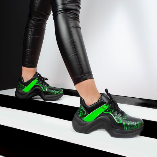 Imagen 6 de 8 de Zapatillas Zapatos De Mujer De Cuero Vacuno Cook - Ferraro