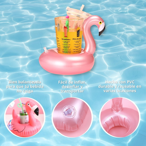 Portavasos Inflable Soporte De Bebidas Para Alberca Playa