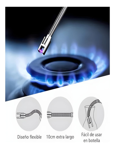 Encendedor Eléctrico De Cocina A Prueba De Viento 1 Pza.