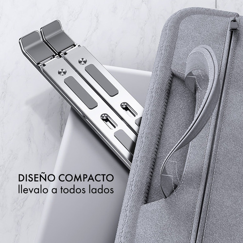 Imagen 5 de 10 de Soporte Plegable Base Notebook Regulable Aluminio + Regalo