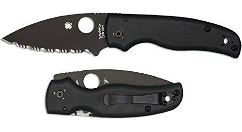 Spyderco Shaman Carpeta 3,6 Pulgadas Serrado Mango G10 Negro