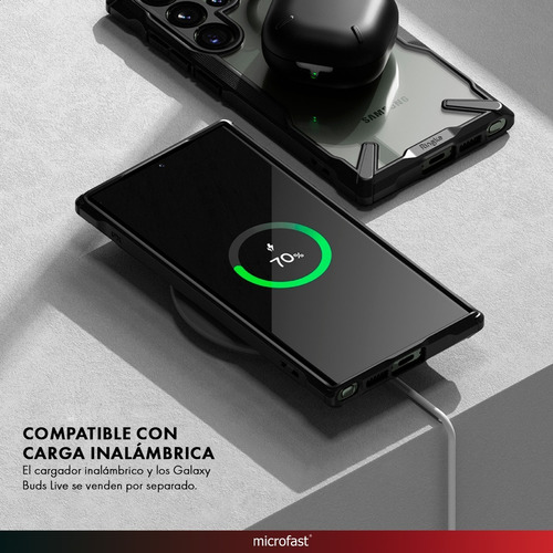 Imagen 7 de 10 de Funda Ringke Original Samsung S23 Ultra Fusion-x Black Tpu