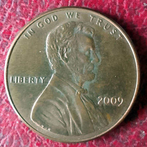 Moneda Ee.uu 1 Cent In God We Trust Liberty 2009 (Usado)