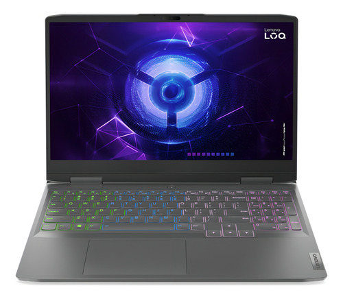 Notebook Lenovo LOQ 82XV00N1AR cinza tempestade 15,6", Intel Core i5 12450H 24 GB de RAM 512 GB SSD, NVIDIA GeForce RTX 3050 144 Hz 1920x1080px Windows 11 Home