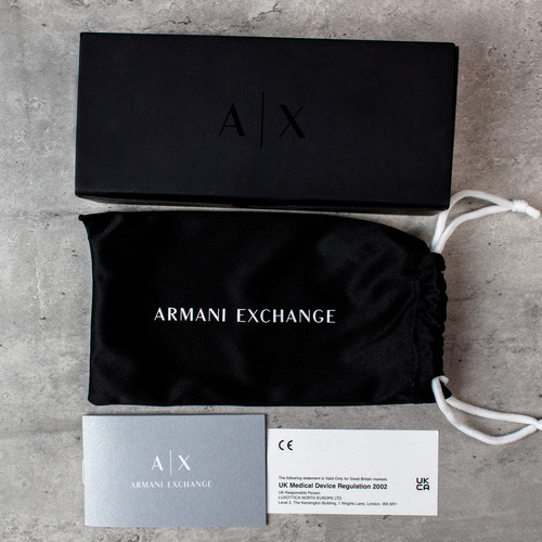 Lentes Armani Exchange Ax3114 Oftalmico Color 8158 Siny Black