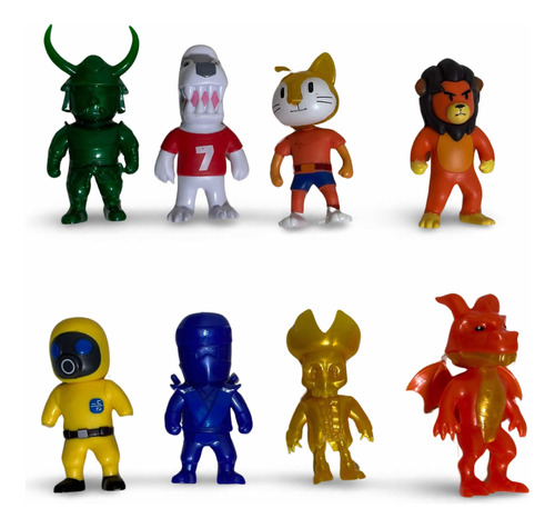 Pack 8 Figuras Stumble Guys Nuevos Skins 2023 Personajes