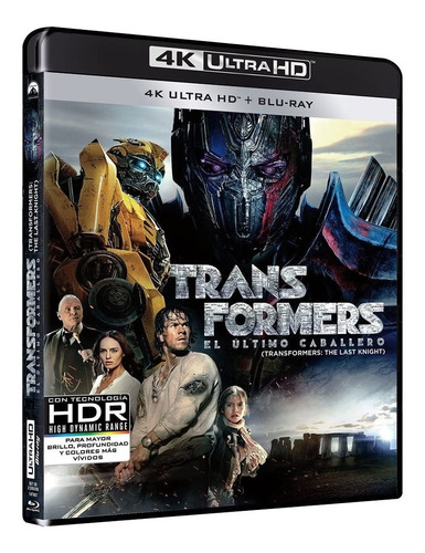 Transformers El Último Caballero | 4k Ultra Hd + Blu Ray