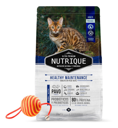 Alimento Gato Nutrique Healthy Maintenance 2 Kg + Promo!