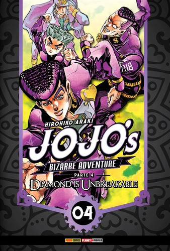 Jojo's Bizarre Adventure - Parte 4: Diamond is Unbreakable Vol. 4, de Araki, Hirohiko. Editora Panini Brasil LTDA, capa mole em português, 2022