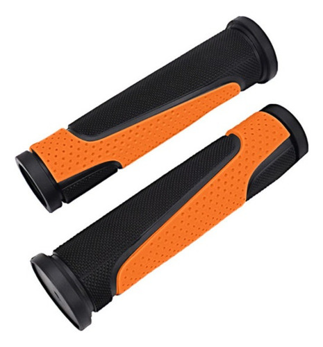 Manopla Gta Nx11 Punho Bike Bicicleta Ergonômico Mtb Cores Cor Preto/laranja