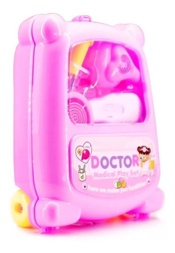 Set Valijita De Doctora Completo Juguete Con Luces Para Nena