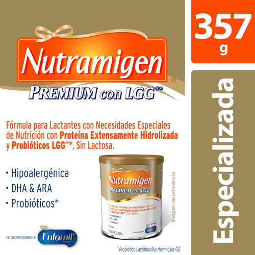 Nutramigen Premium Lgg Especializada Bebés 0-12 Meses 357gr