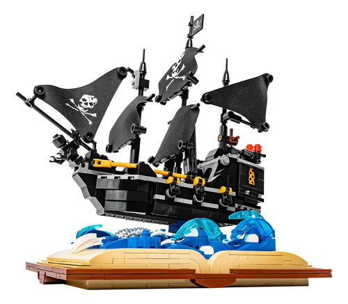 Uncle Brick Black Hawk Pirates Ship Model Building Blocks Se